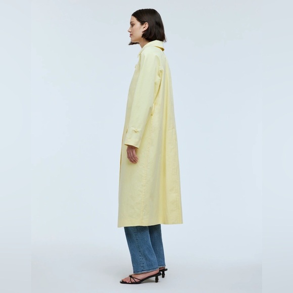 Madewell Belted Yellow Spring Trench Coat in Candlelight - Picture 2 of 11